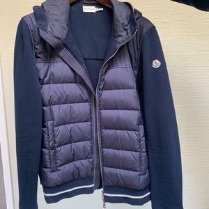 MONCLER partial puffer jacket size XL